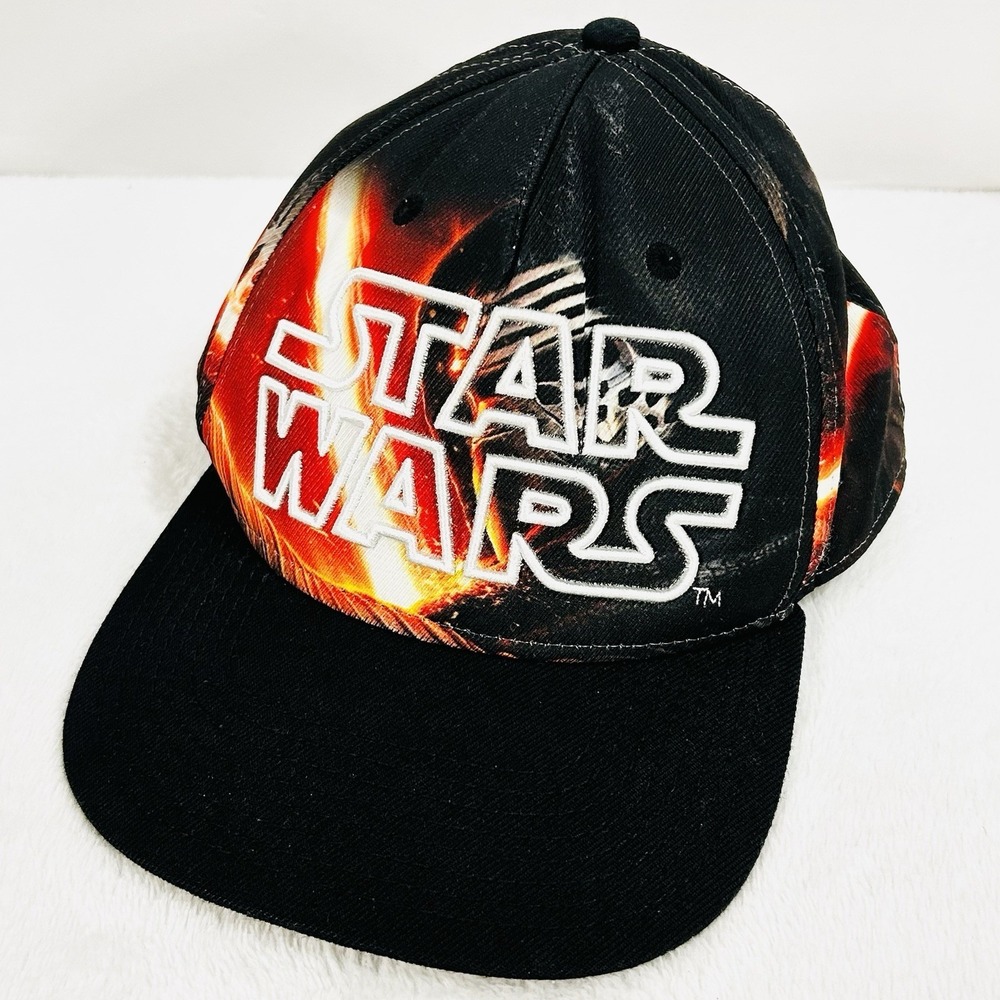 Star Wars Kylo Ren Graphic Hat Cap Snapback Adjustable Black Disney Casual